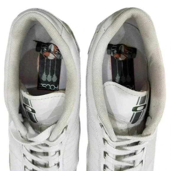 Vintage Oakley White X Chip Foose Design Three Palms Leather Sneakers, Men's 12 - Picture 6 of 9